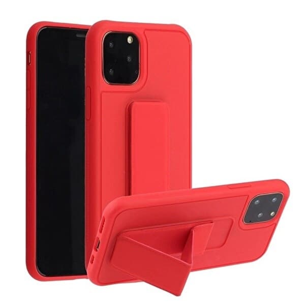 Silikonikotelo jalustalla iPhone 11 Pro Maxille