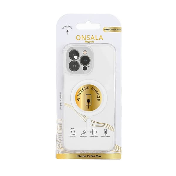 Onsala Mobildeksel MagSeries Transparent - iPhone 15 Pro Max