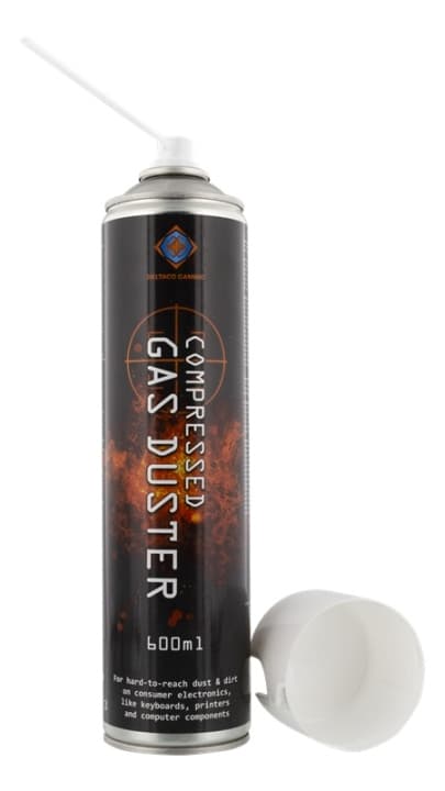 DELTACO GAMING Compressed air, 600ml, flexible nozzle, black
