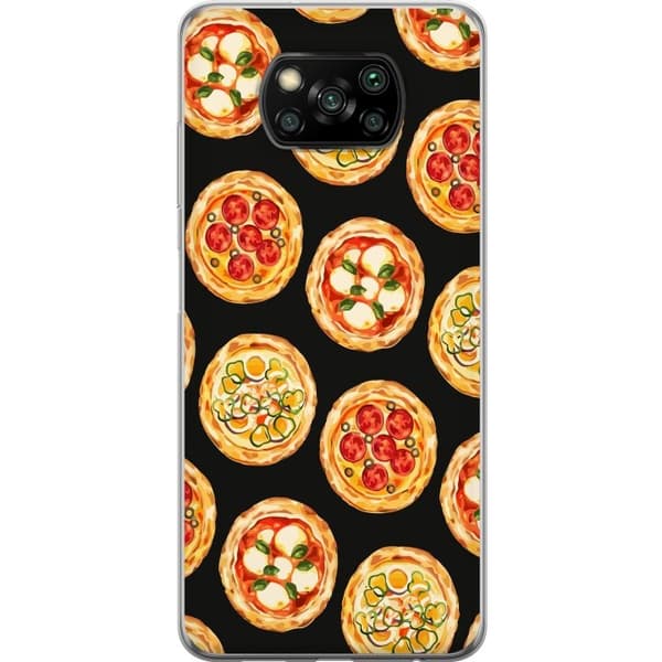 Mobildeksel til Xiaomi Poco X3 NFC med Pizza motiv
