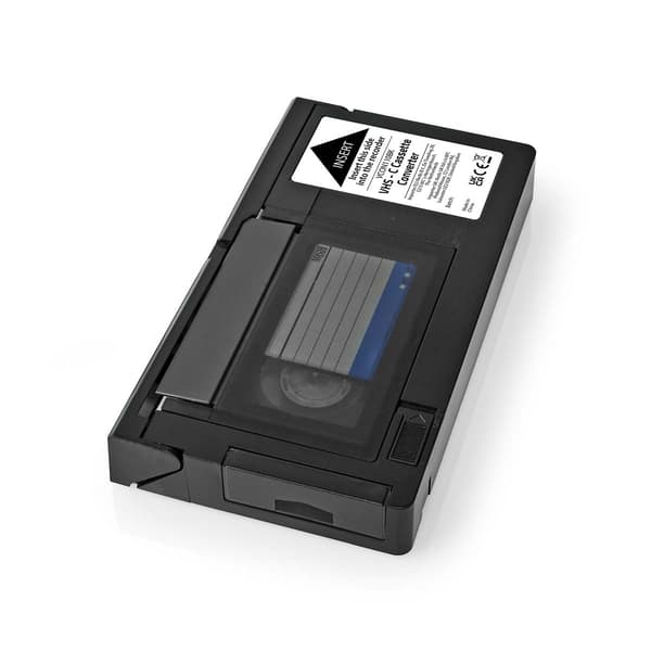 Nedis VHS Converter | Konvertering: VHS-C til VHS | Plug and play | Sort
