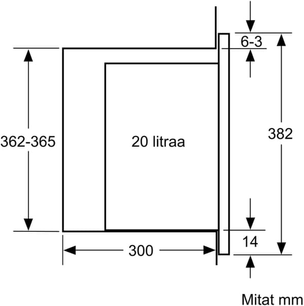 Bosch BFL520MB0 Serie 4 -mikroaaltouuni, musta