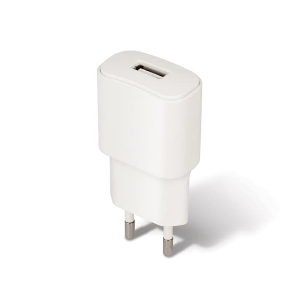 Forever USB-vægoplader, 2A, hvid