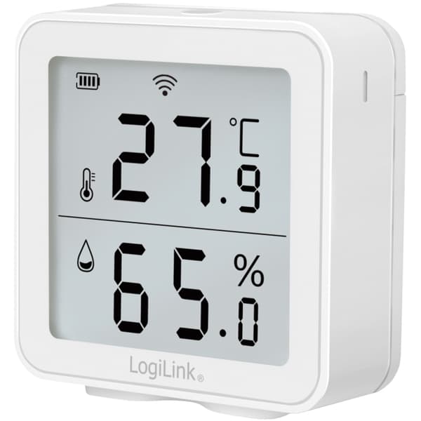 LogiLink Smart Temp- & luftfuktighetssensor Wifi Tuya