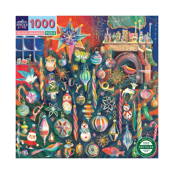 eeBoo Puslespill 1000 brikker - Julepynt - (EPZTHYO)