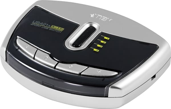 ATEN automatisk USB 2.0 switch, 4 computere til 1 enhed