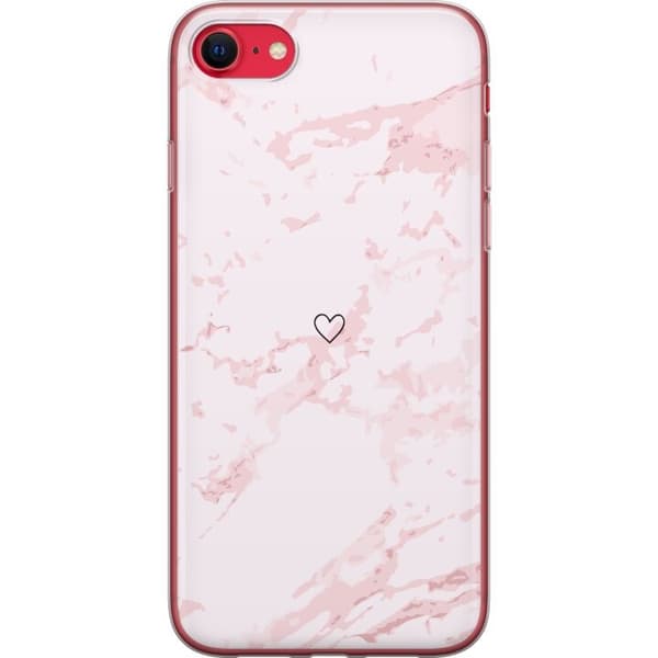 Mobildeksel til Apple iPhone SE (2020) med Rosa Hjerte motiv