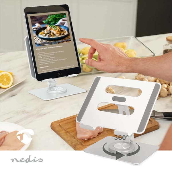 Nedis Tabletstativ | Fuldt Bevægeligt | Sølv
