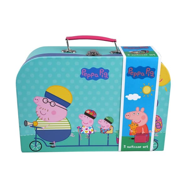 Barbo Toys Peppa Pig Resväskor 3 st set assorterade
