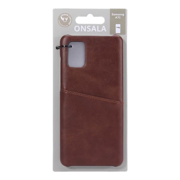 Onsala Mobilskal Samsung A71 Kortfack Brun