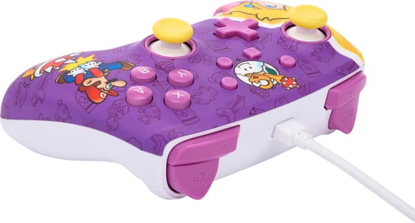 PowerA Enhanced Wired Controller -peliohjain, Princess Peach Battle, Switch