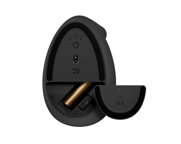 Logitech Lift Right Vertical Ergonomic Mouse, Graphite/Black