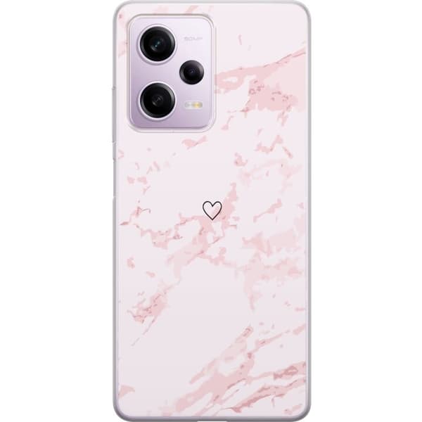 Mobildeksel til Xiaomi Redmi Note 12 Pro med Rosa Hjerte motiv