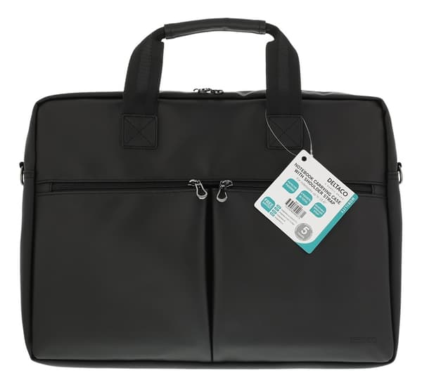 DELTACO notebook bag, for 15.6" laptops, 6 pockets, black