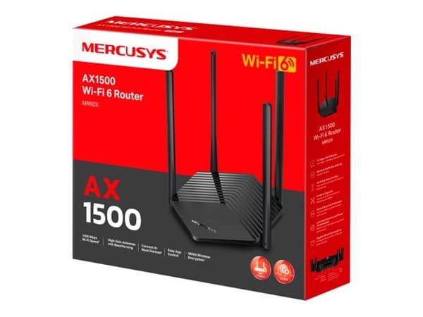 TP-LINK Mercusys MR60X V2 trådløs ruter for skrivebord