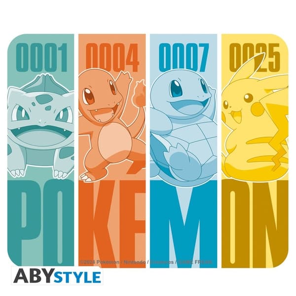 Pokémon POKEMON - Fleksibel musematte - Kanto Starters