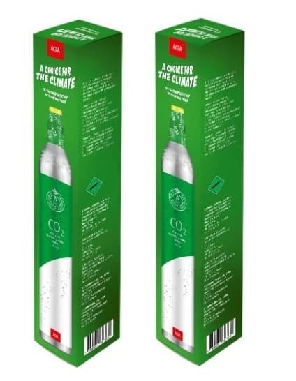 2-pak AGA Biogon C kulsyrepatron 425 g, grøn
