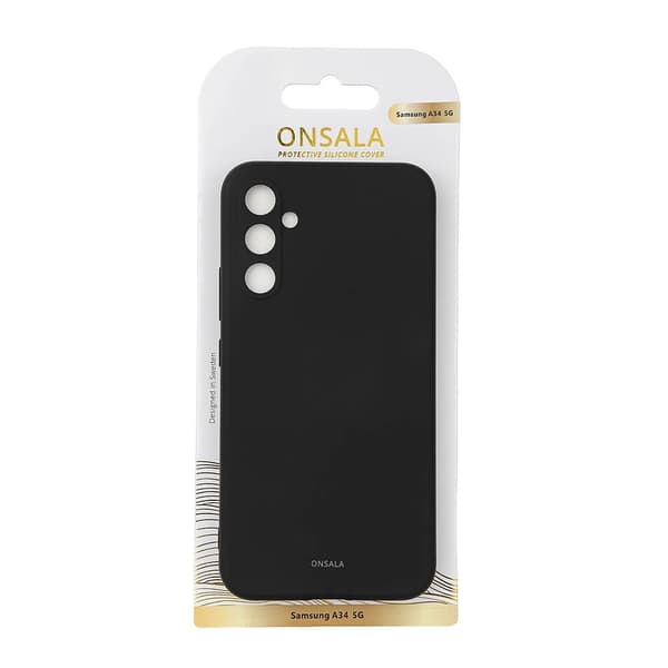 Onsala Mobilskal Silikon Black - Samsung Galaxy A34 5G