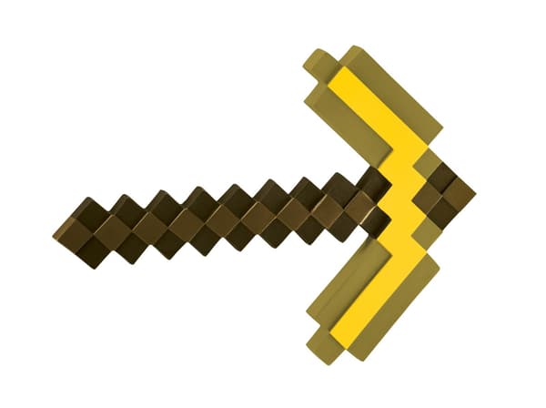 JAKKS Pacific Forklædning Minecraft rollespil hakke guld