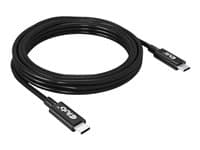 Club 3D USB4 Gen3x2 USB Type-C-kabel 3 m svart