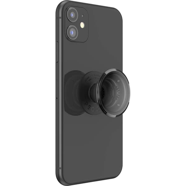 PopSockets Matkapuhelimenpidike PopGrip Original Translucent Black Smoke