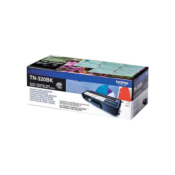 Brother Toner TN320BK TN-320 Sort