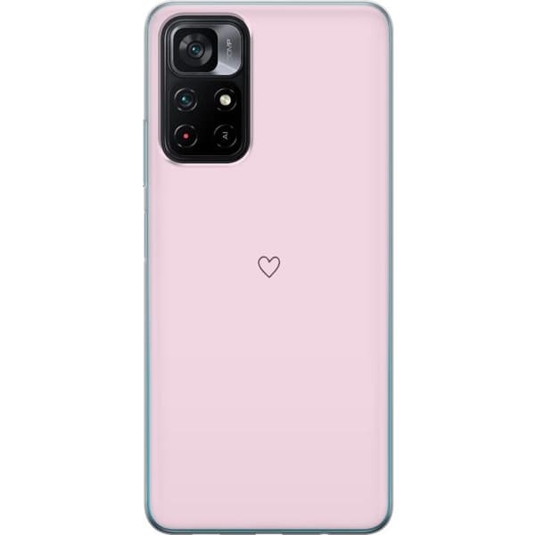 Mobildeksel til Xiaomi Poco M4 Pro 5G med Hjerte motiv