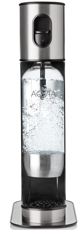AGA Aqvia Exclusive Steel Black inkl. 2 flaskor + kolsyrepatron