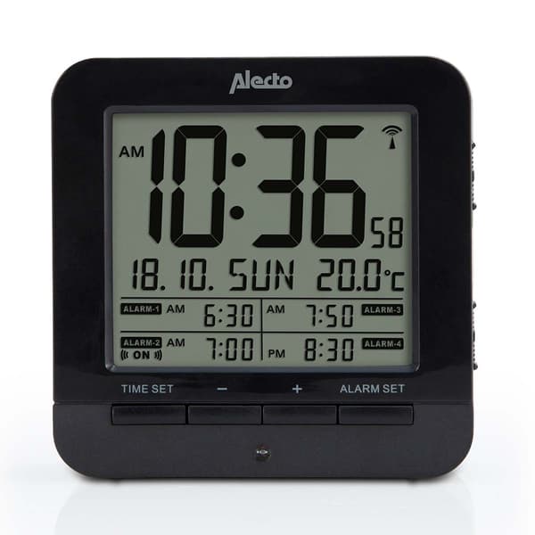 Alecto Vekkerklokke med termometer
