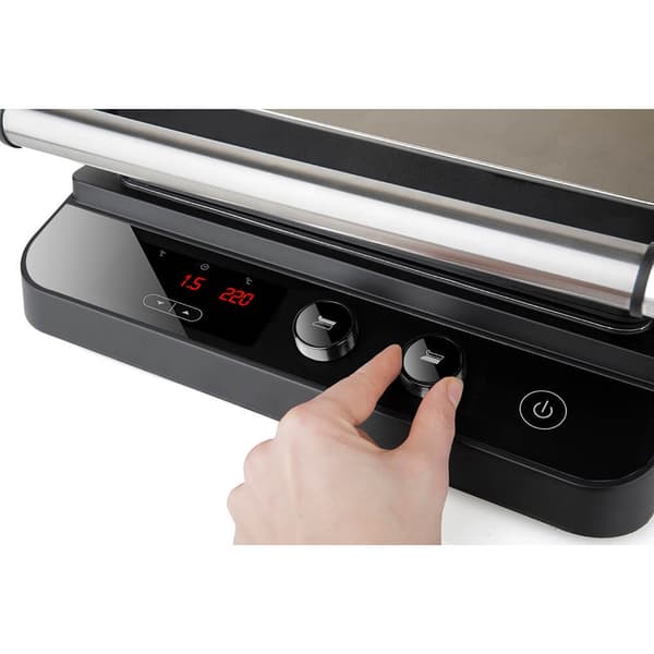 BLACK+DECKER Bordgrill, Ekstra Plade 2000W, Børstet Stål
