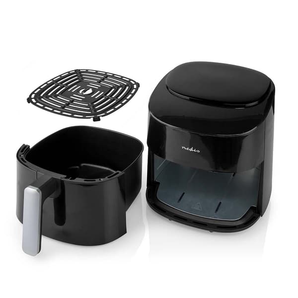 Nedis Hot Air Fryer | Timer: 4 h | Antall forhåndinnstilte programmer: 8 | Digitalt | Sort