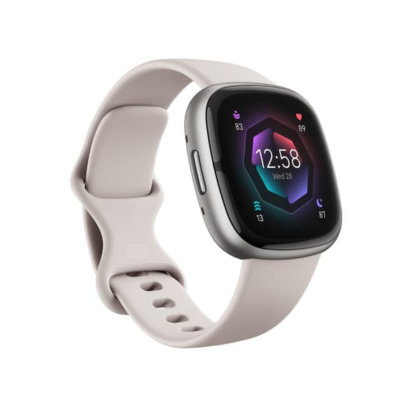 Fitbit Sense 2, Hvit/Platina