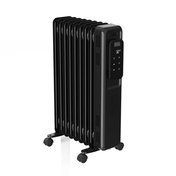 BLACK+DECKER Oljeelement Digital 2000W Svart
