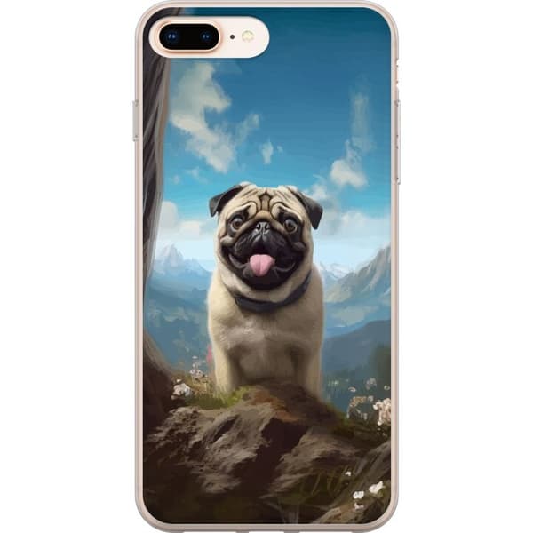 Mobildeksel til Apple iPhone 7 Plus med Glad Hund motiv