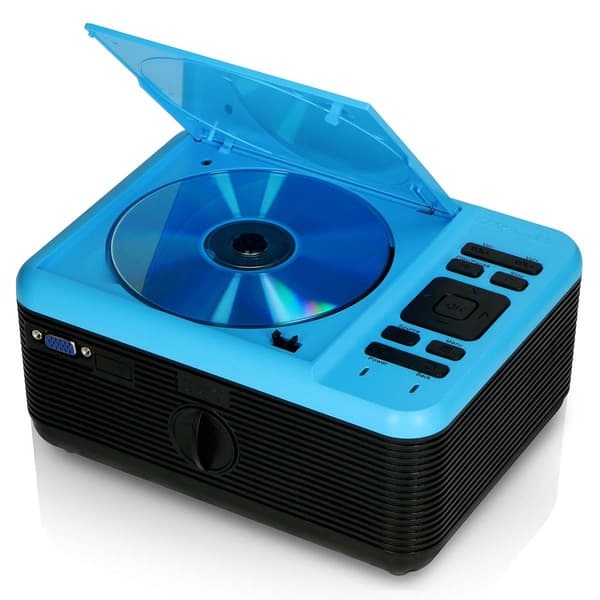 Lenco LCD-projektor med dvd-afspiller og Bluetooth® Blue