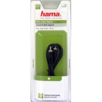 Hama digital audiokabel RCA 1,5m ST