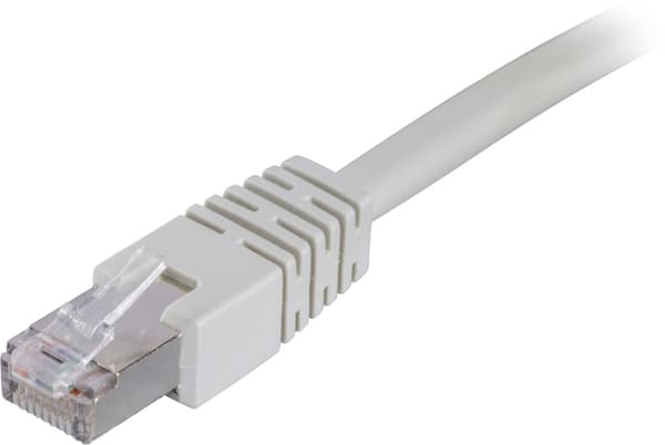 DELTACO F/UTP Cat6 patchkabel, LSZH (Low smoke zero halogen), 30m, grå