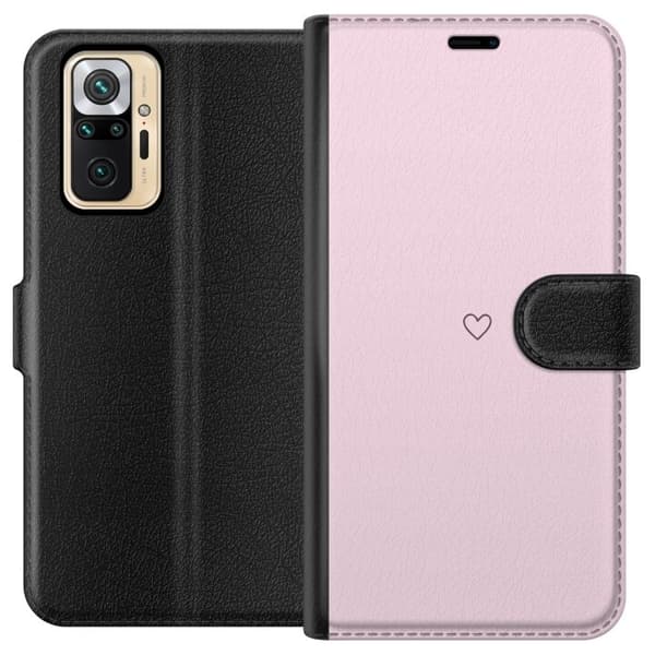 Tegnebogsetui til Xiaomi Redmi Note 10 Pro med Hjerte motiv