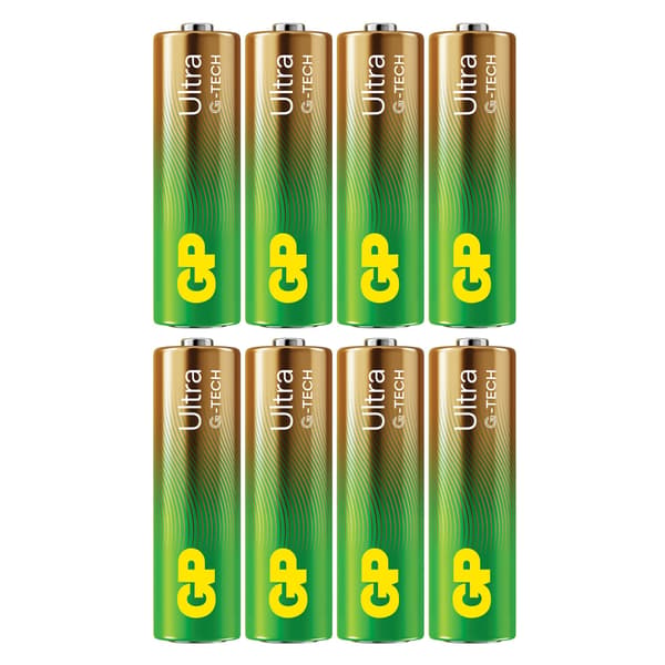 GP Batteri Ultra Alkaline AA LR6 8-Pack