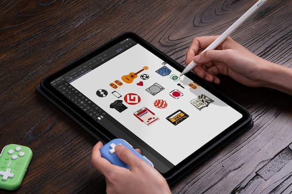8BitDo Micro Bluetooth Gamepad, Blå, Switch / Android / Raspberry Pi