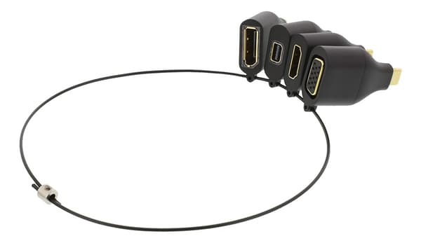 DELTACO Office, USB-C-sovitinrengas, mDP, DP, VGA, HDMI