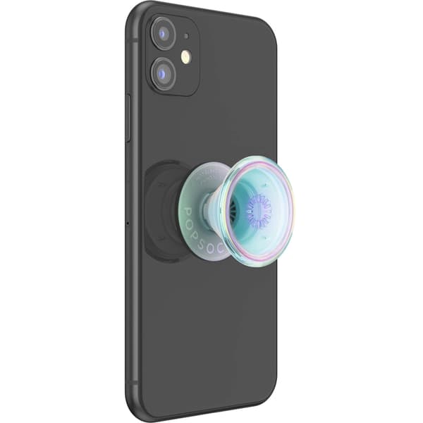 PopSockets Matkapuhelimenpidike PopGrip Original Clear Iridescent