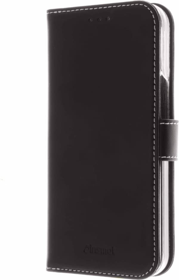 Insmat Exclusive Flip Case Pungetui, iPhone 13 Pro, sort