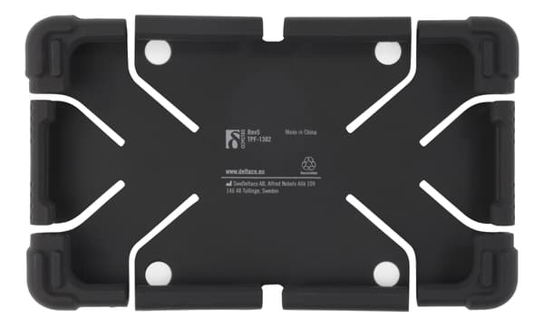Deltaco Case in silicone for 7-8"" tablets, stand, black