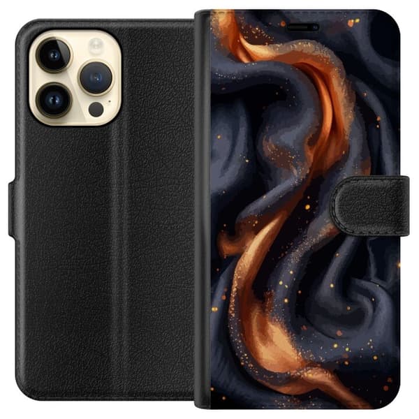 Plånboksfodral till Apple iPhone 14 Pro Max med Eldigt silke motiv