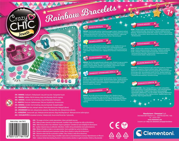 Clementoni Crazy Chic Rainbow rannekkeet