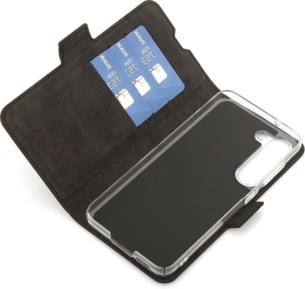 Wave BookCase beskyttelsesetui, Samsung Galaxy S23, sort