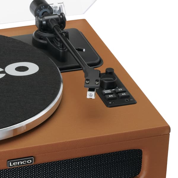 Lenco Levysoitin Bluetooth MMC 4 kaiuttimet sisäänrakennettu Brown