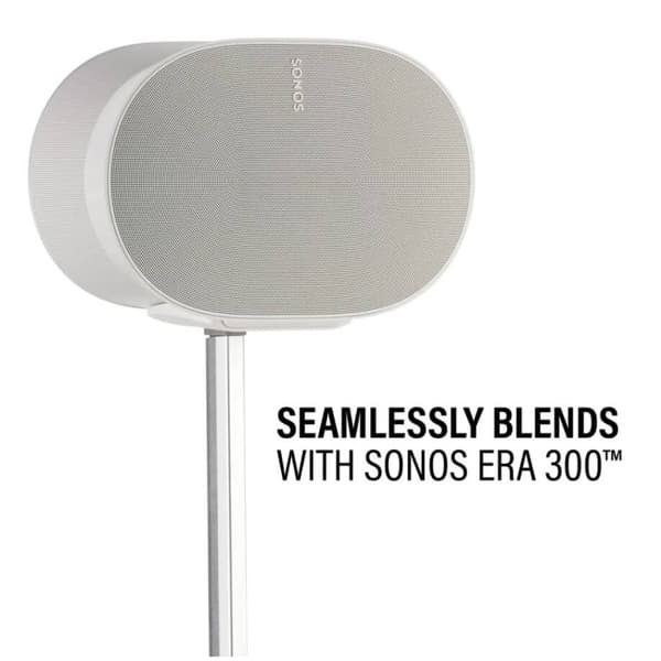 SANUS Floor Stand Adjustable for Sonos ERA 300 Pair White