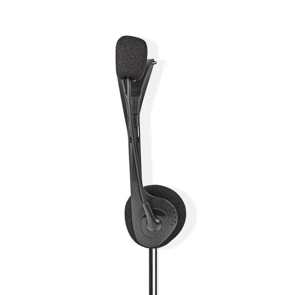 Nedis PC-headset | On-Ear | Stereo | 2x 3.5 mm | Fold-væk-mikrofon | Sort